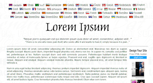 The traditional Lorem Ipsum site front page.