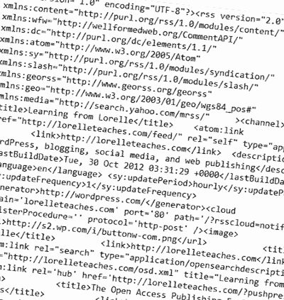 Example of feed code.